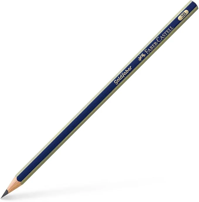 Faber Castell Gold 1221 3B Pencil Pack Of 12Â Black
