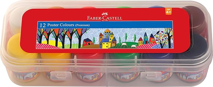 FABER CASTELL Premium Poster Colors 12X10Ml
