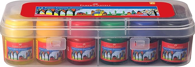 FABER CASTELL Premium Poster Colors 12X10Ml - Image 2
