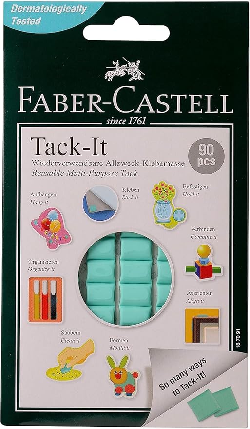 Faber-Castell Reusable Multi-Purpose Adhesive Tack-It 50Gm Green