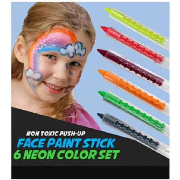 Face Painting Stick 6Pcs 600B - Image 2