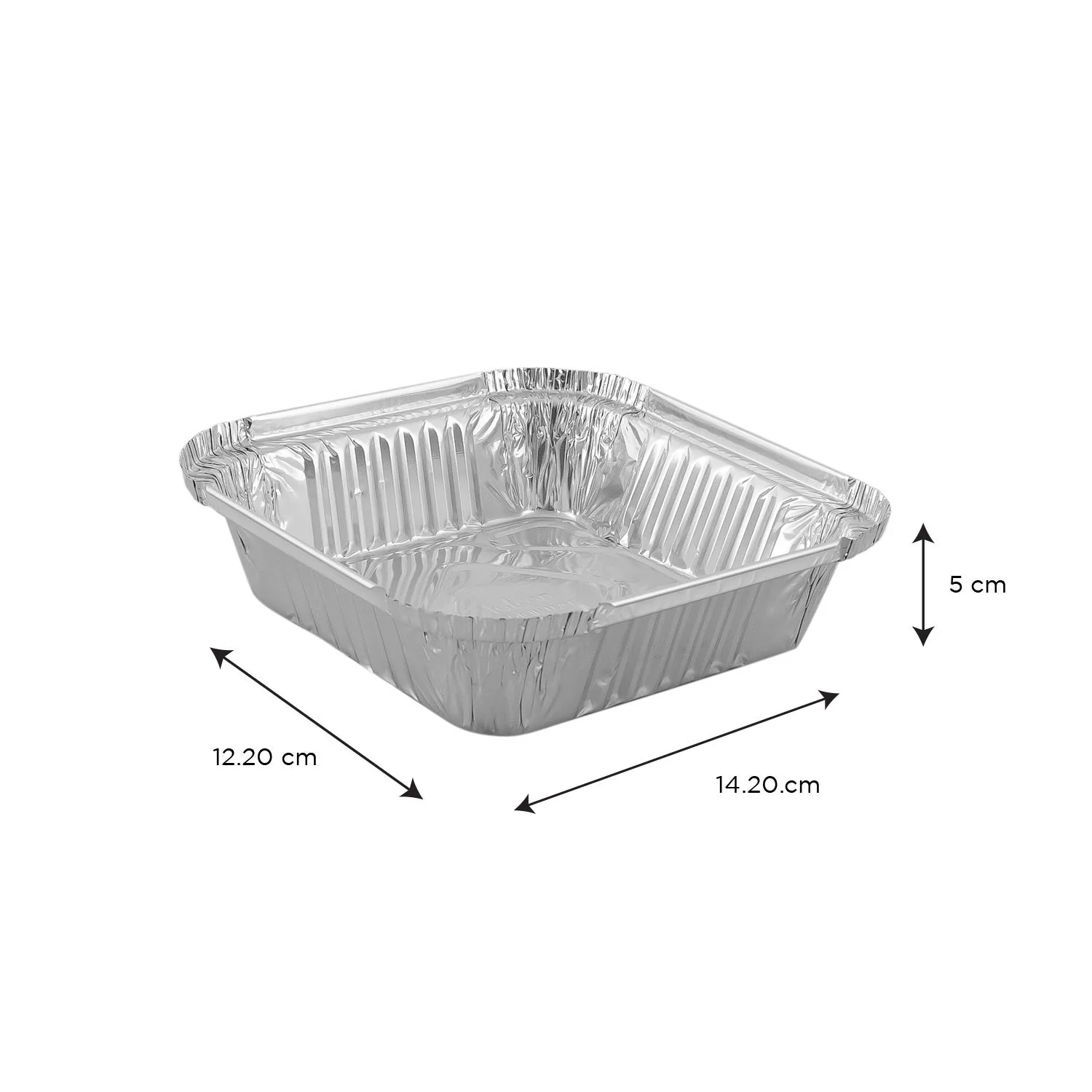 Falcon 10pcs Rectangular Aluminium Container with Lid 12.2cm*14.2cm*5cm -8342 - Image 4
