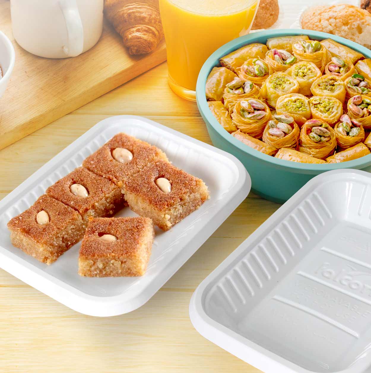 Falcon No.4 500g Rectangular Plastic Trays 268mm*287mm*30mm - Image 3
