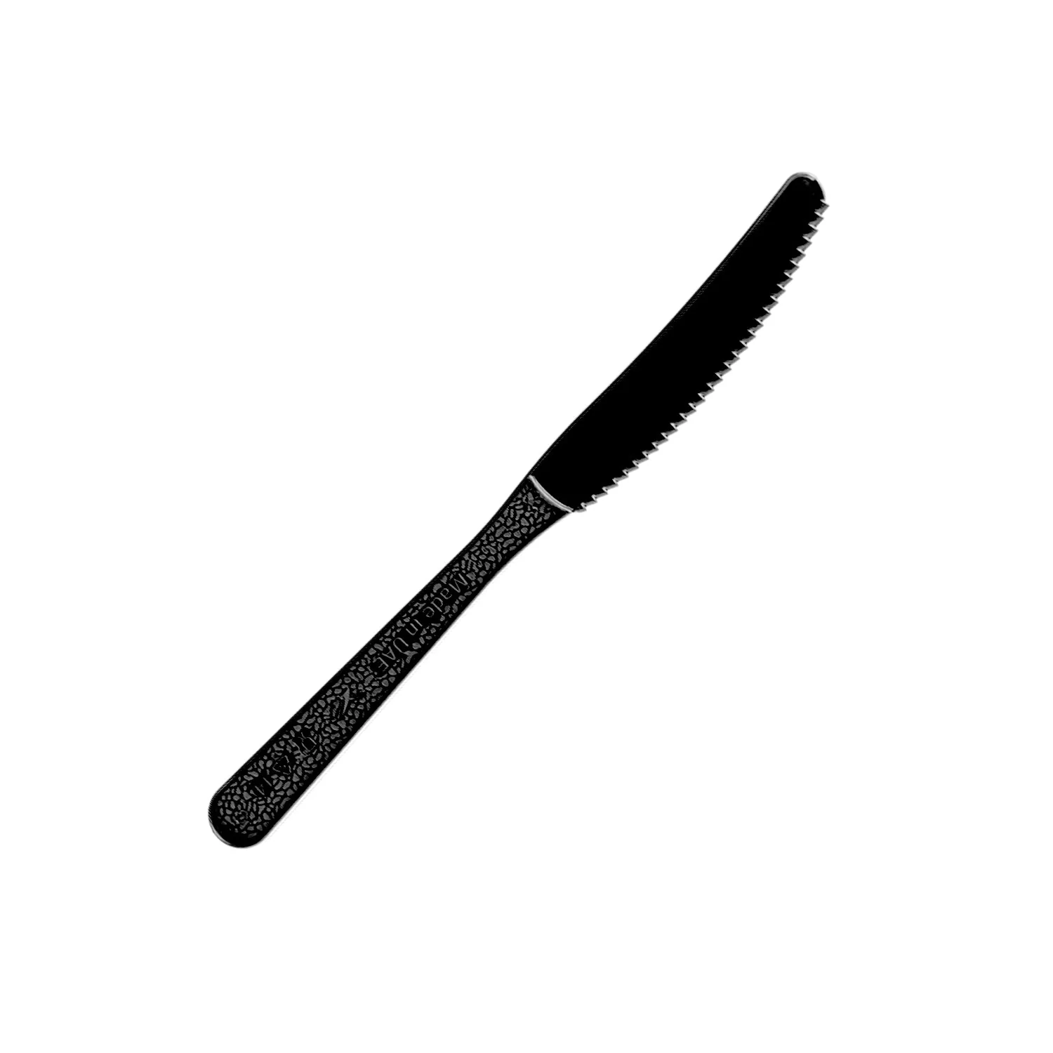FALCON 50pcs Heavy Duty Disposable Plastic Knife 19cm, Black