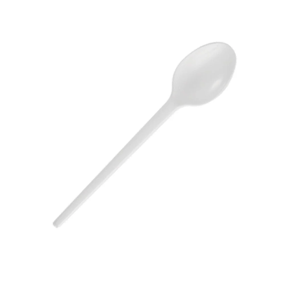 FALCON 50pcs Plastic Tea Spoons 12cm, White