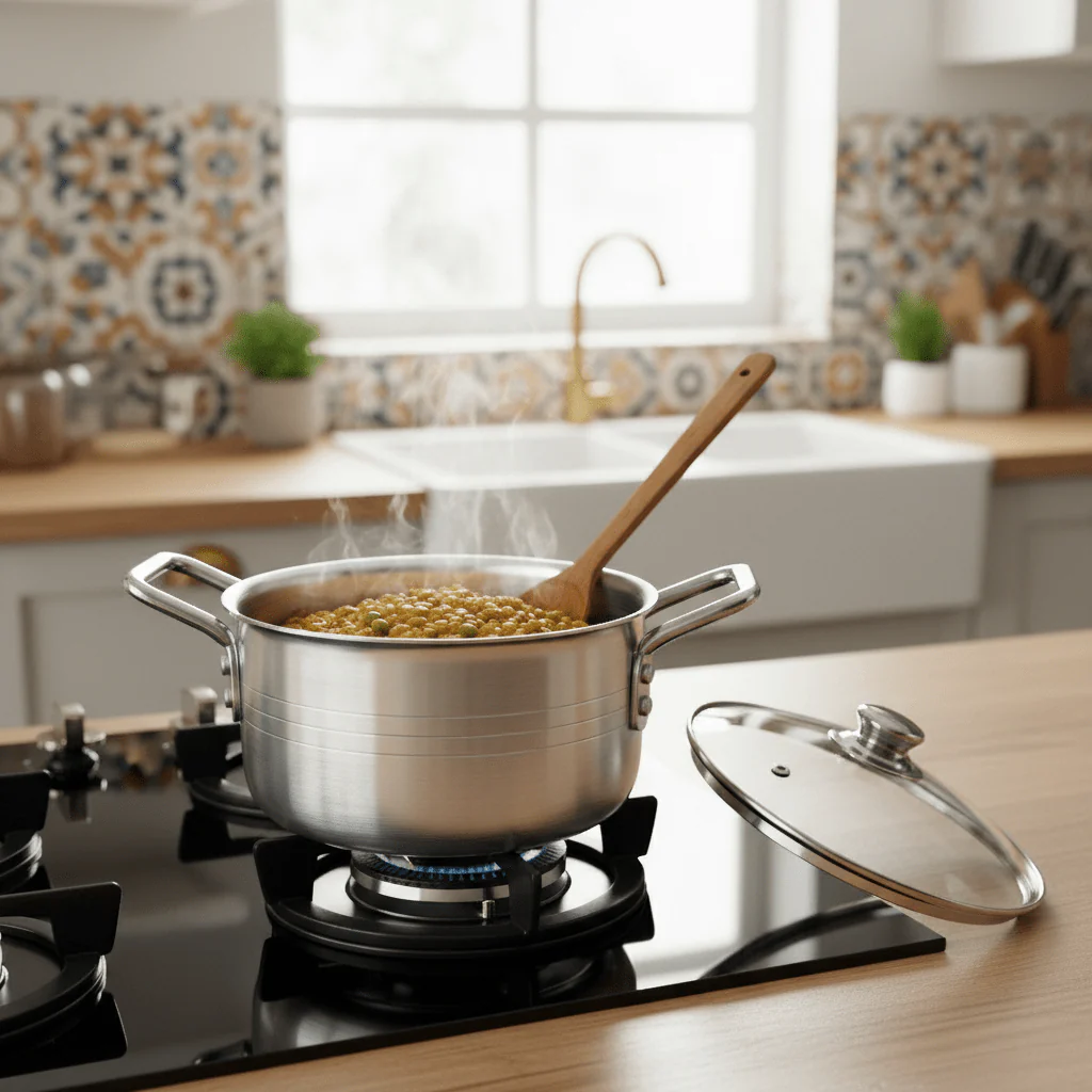 Falcon Aluminium Cooking Pot with Glass Lid No.5, 29cm*13cm - Image 3