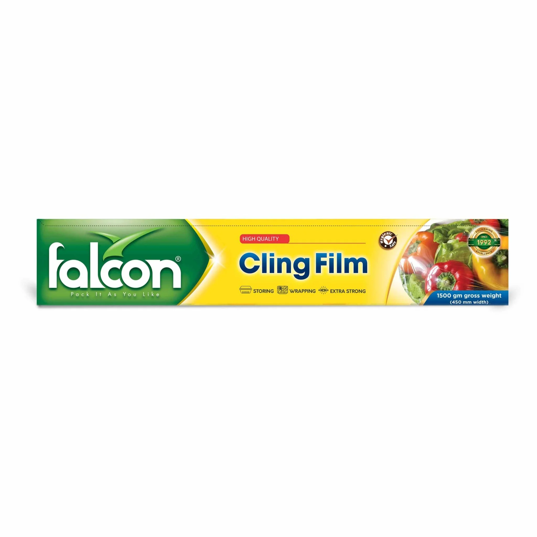 Falcon Cling Film 450mm Width, 1500g Gross Weight, Extra Strong-Wrapping - Image 2