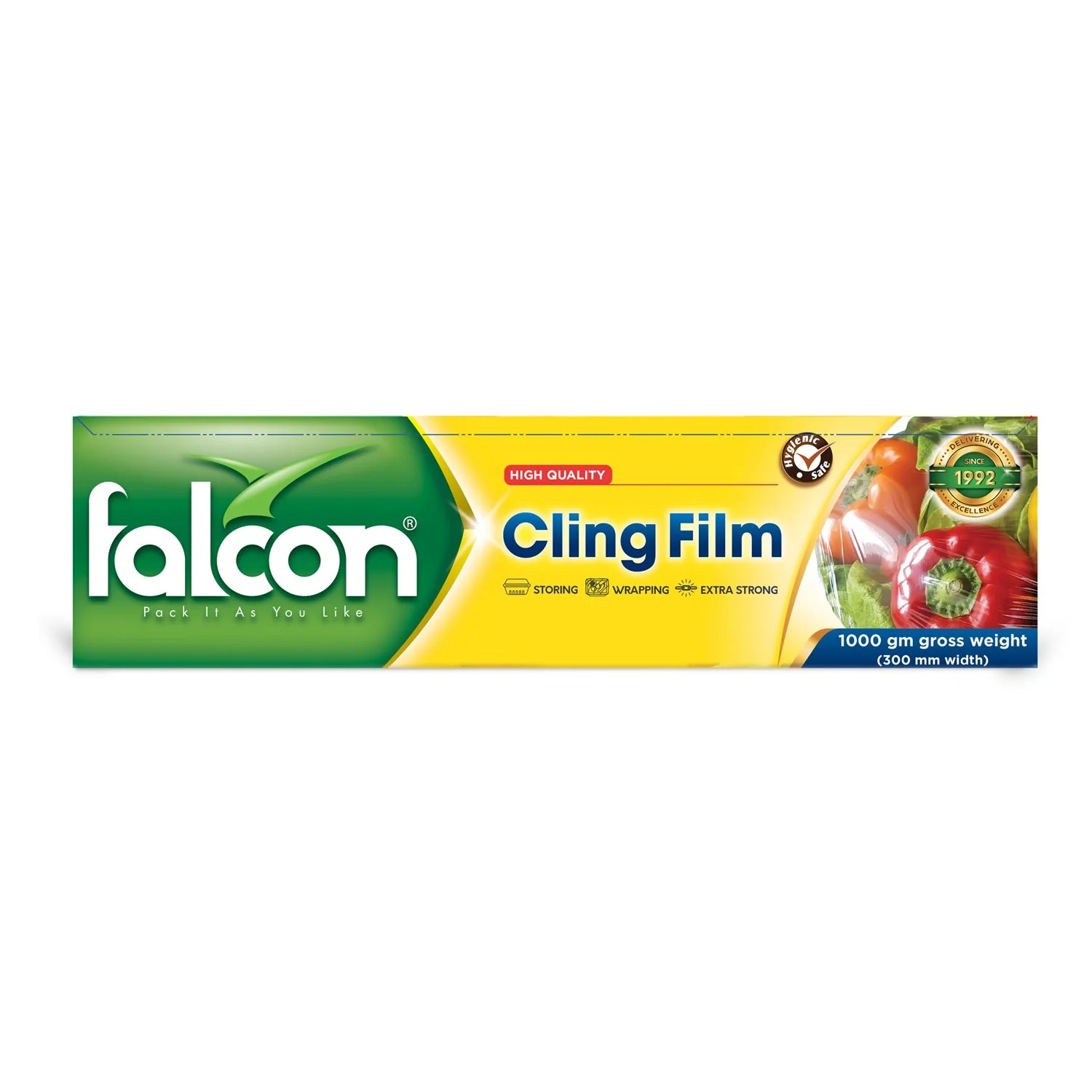 Falcon Cling Film 300mm Width, 1000g Gross Weight, Extra Strong-Wrapping-Storing - Image 2