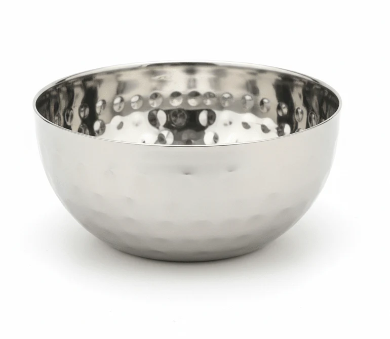Falcon Stainless Steel Hammered Mini Serving Bowl – 10 cm