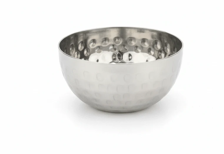 Falcon Stainless Steel Mini Hammered Serving Bowl – 7 cm