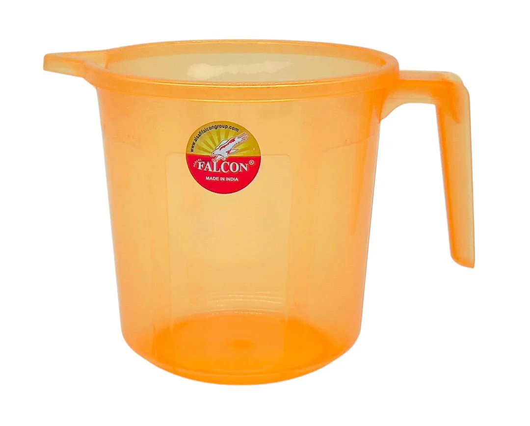 FALCON Transparent Plastic Mug 2000ml, Orange