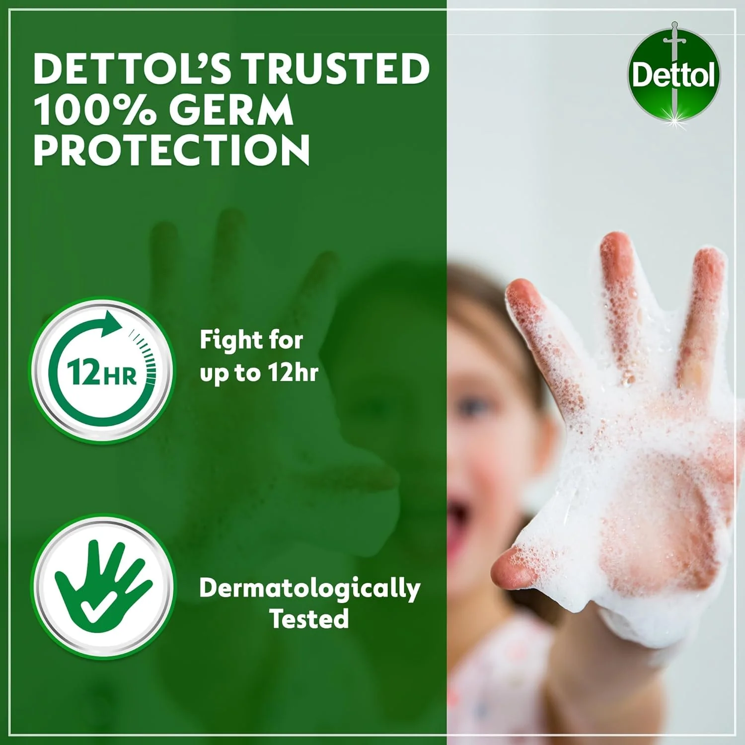 Dettol Original Liquid Handwash Pump, Pine Scent, 400ml - Image 2