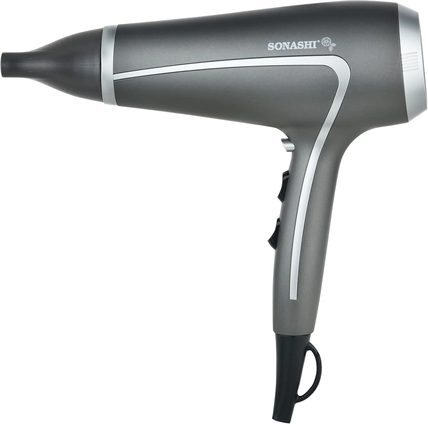 Sonashi 3 in1 Hair Dressing Set With Hair Dryer Hair Straightener And Hair Curler Featured With Ceramic Plates Wet And Dry Function Light Indicator 360 Swivel SBS-800 Grey - Image 2