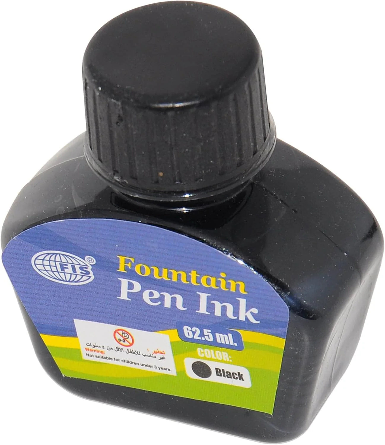 FIS FSIK020PBK Fountain Pen Ink 62.5 ml Brilliant Black