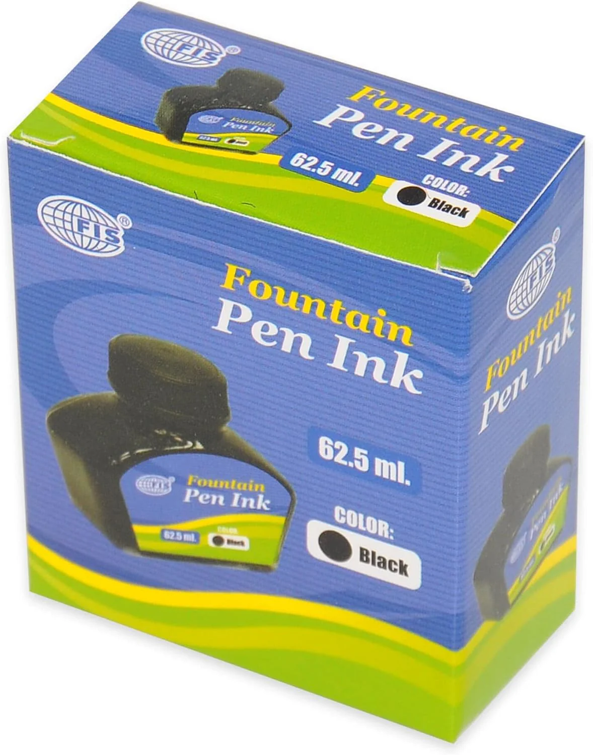 FIS FSIK020PBK Fountain Pen Ink 62.5 ml Brilliant Black - Image 2