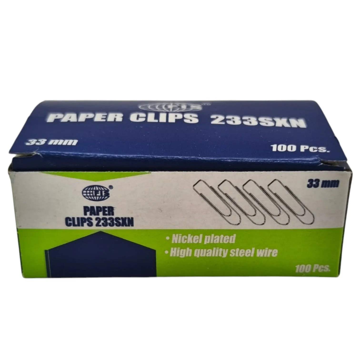 FIS Paper Clips Boat Shape Pack Of 100Pcs 33MM Size - 233SXN