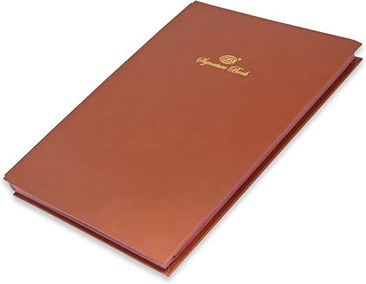 FIS Signature Book, Vinyl Material Cover, 20 Sheets, Brown Color, 240 x 340 mm - Image 5