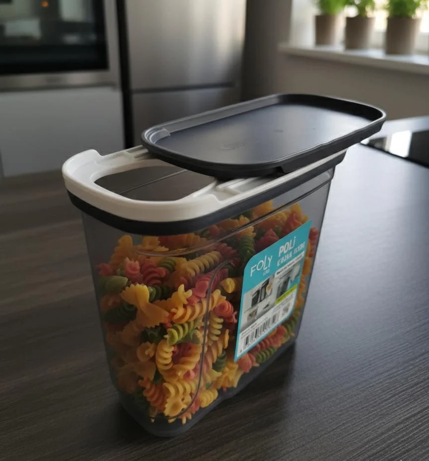 FOLY LIFE Royal Food Storage Box 1.8L Transparent Gray | Elegant Kitchen Organizer - Image 3