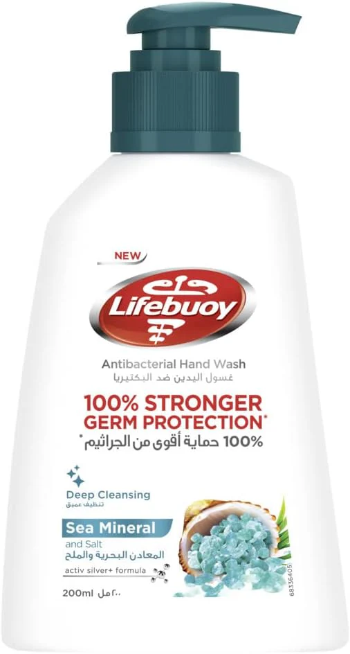 Lifebuoy Anti Bacterial Hand Wash Sea Minerals, 200ML