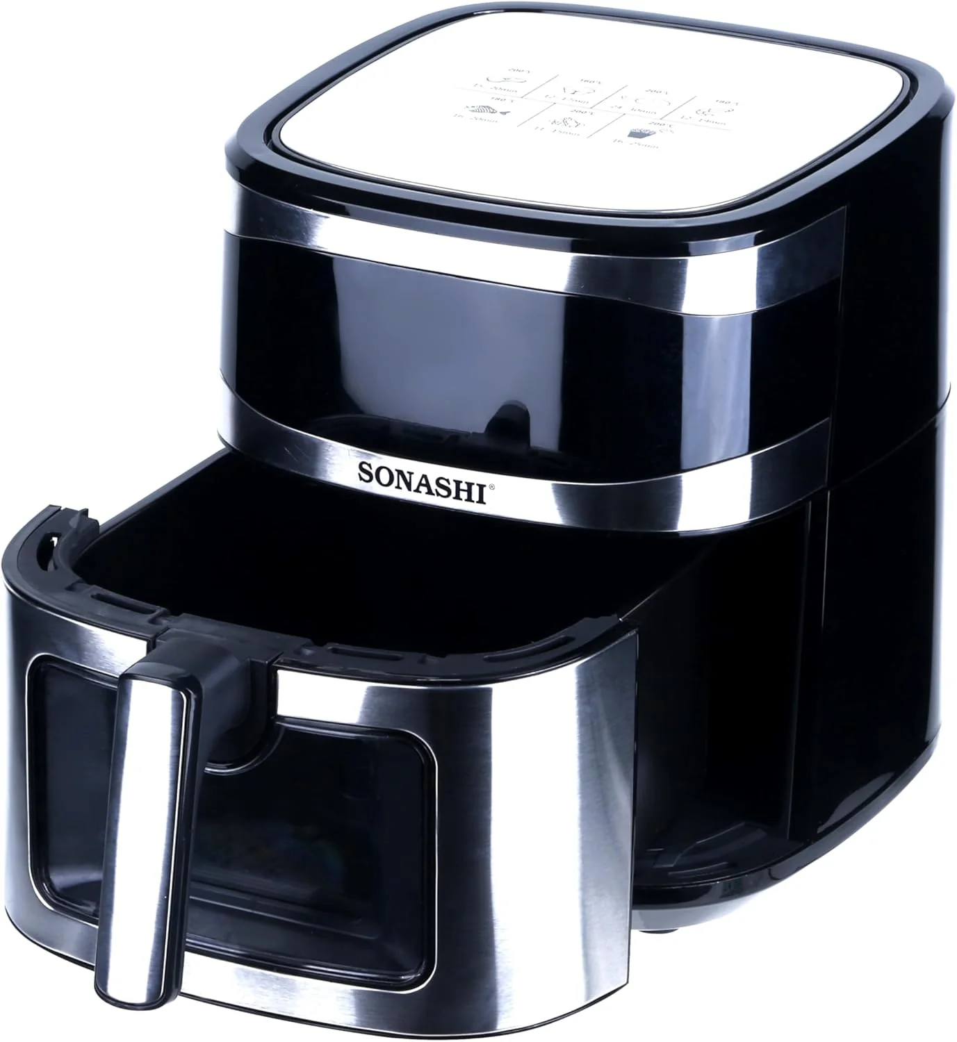 SONASHI SAF-620N Digital Air Fryer – 6.2L Non Stick Removable Pot, 5.2L Teflon Food Basket with LED Touch Screen Display, Timer | Electric Air Fryer | Home Kitchen Appliance - Image 3