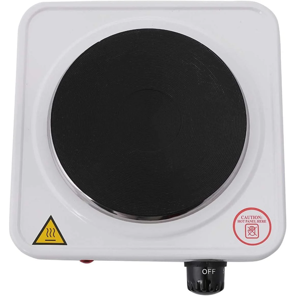 Geepas GHP32013 1000W Electric Single Hot Plate for Flexible & Precise Table Top Cooking - Cast Iron Heating Plate - Image 3
