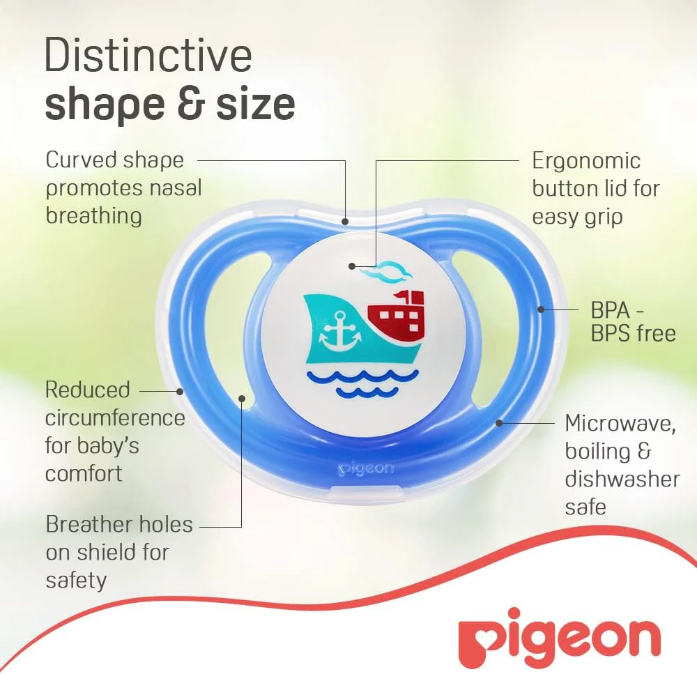 Pigeon, Minilight Pacifier, Ultra Light Weight, Soft Silicone Nipple, Bpa Free, L Size - Image 2