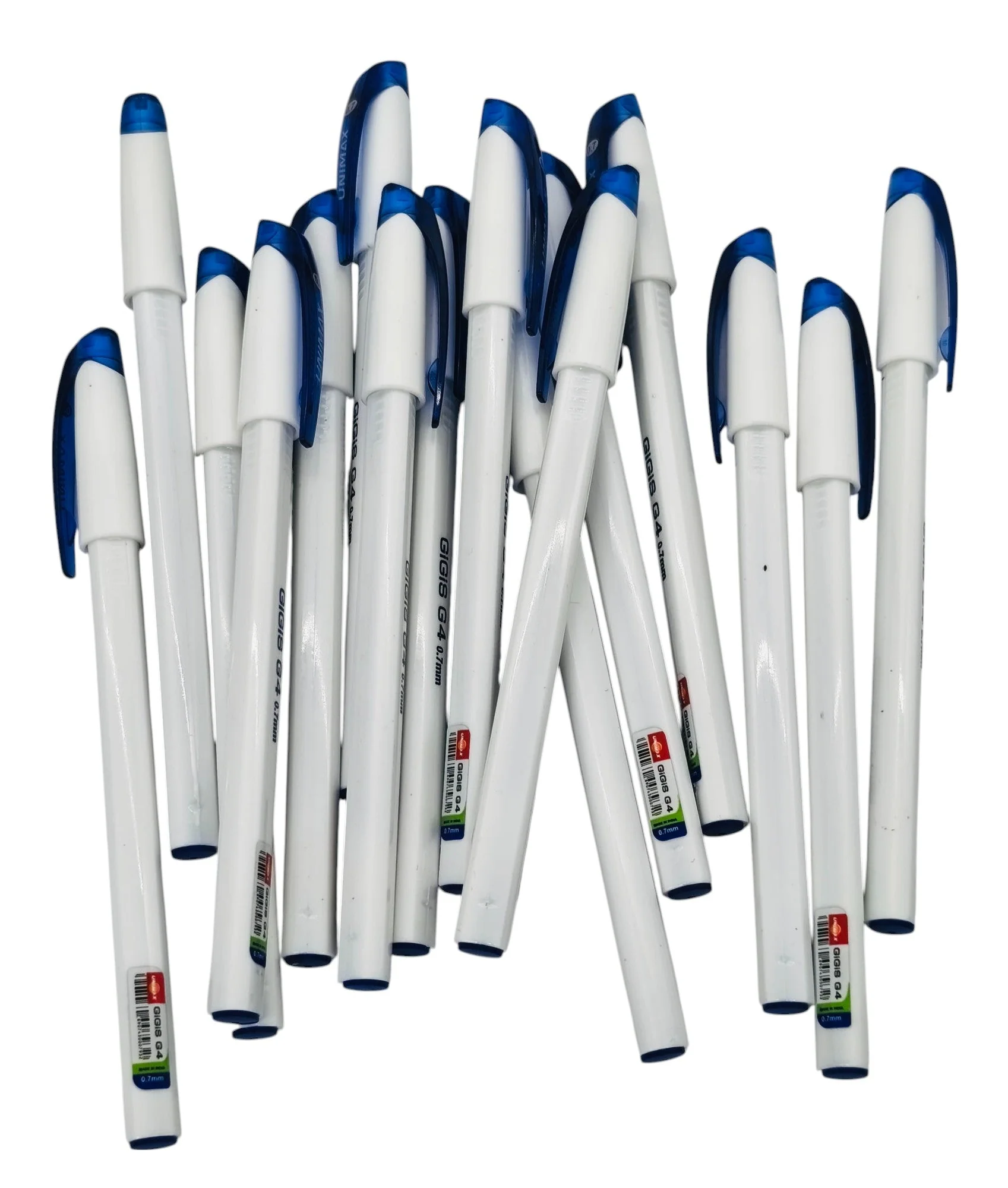 GIGIS 25pcs Unimax G4 0.7mm Ball Point Pen, Blue