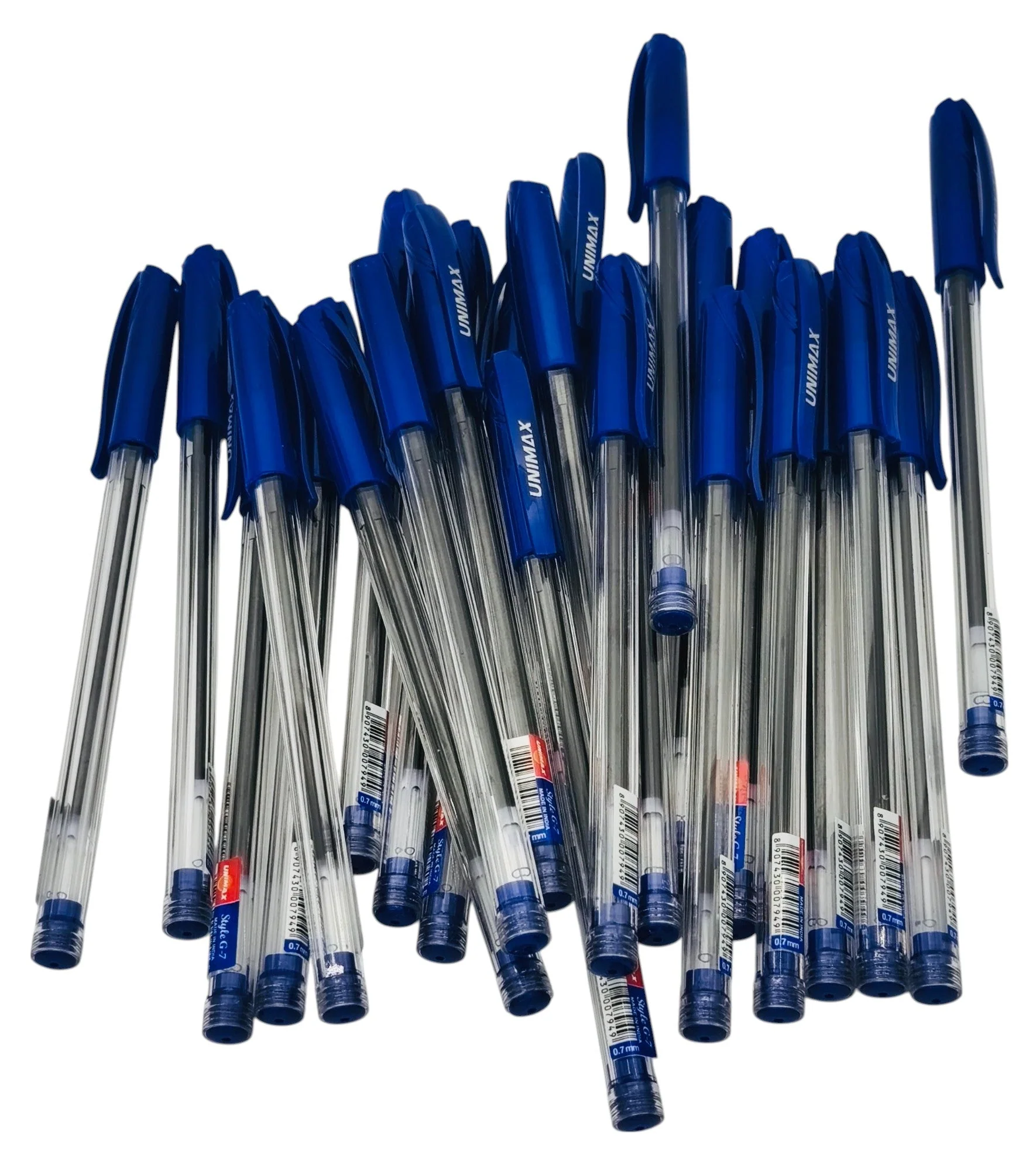 GIGIS 25pcs Unimax Style G-7 Ball Point Pen 1.0mm, Blue