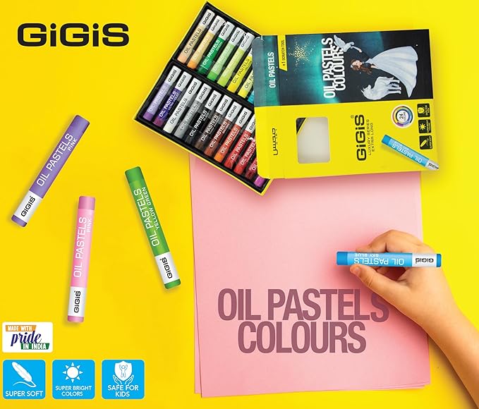 GIGIS Long Oil Pastel Colors 24-Pieces - Image 2