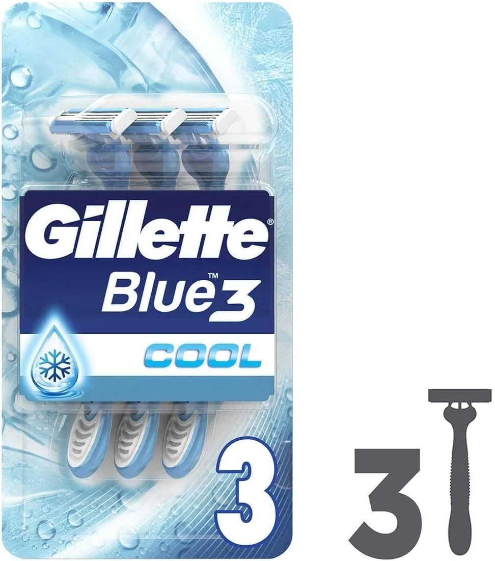 Gillette Blue3 Cool Shaving Razors-6 Pieces