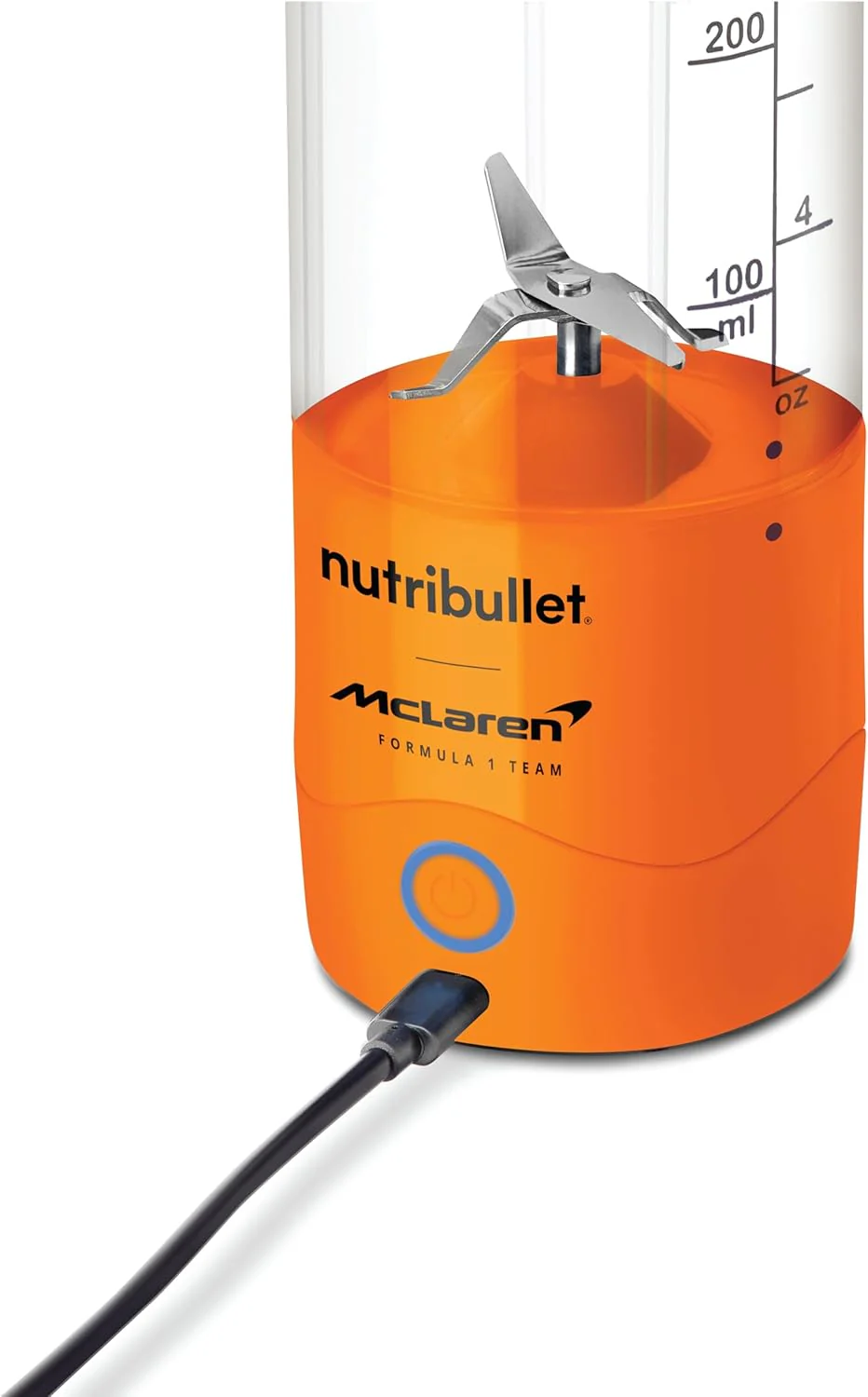 Nutribullet Portable Blender McLaren F1 Team Edition – 590ml Orange, Leak-Proof Lid, Powerful Extractor Blade, USB-C Rechargeable, 15+ Blends, Juices & Smoothies, Model NB-MC475PA - Image 2
