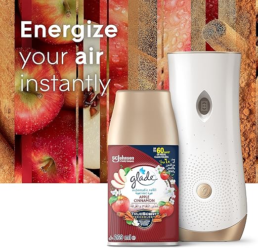 Glade Automatic Spray Refill Apple Cinnamon Air Freshener, For Up To 60 Days Of Automatic Freshness, 269ml - Image 5