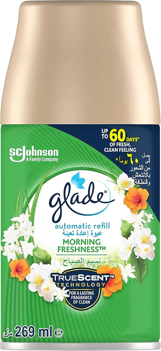 Glade Automatic Spray Refill Morning Freshness Air Freshener, For Up To 60 Days Of Automatic Freshness, 269ml