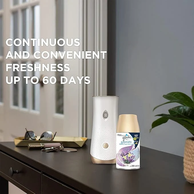 Glade Lavender & Vanilla Automatic Spray Refills Air Fresheners 6.2 oz (Pack of 6) - Image 2