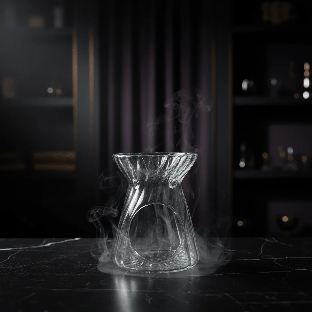 Crystal Twist Glass Aromatherapy Burner – 11cm - Image 3