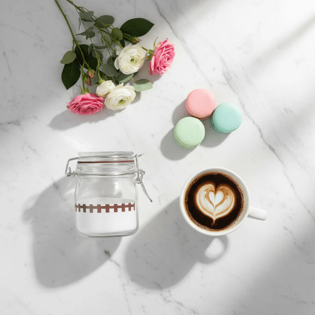 Glass Storage Jar with Clip Lid & Decorative Band – Airtight Borosilicate Glass Canister for Kitchen, Gifting & Home Organisation | 200ml / 250ml | - Image 2