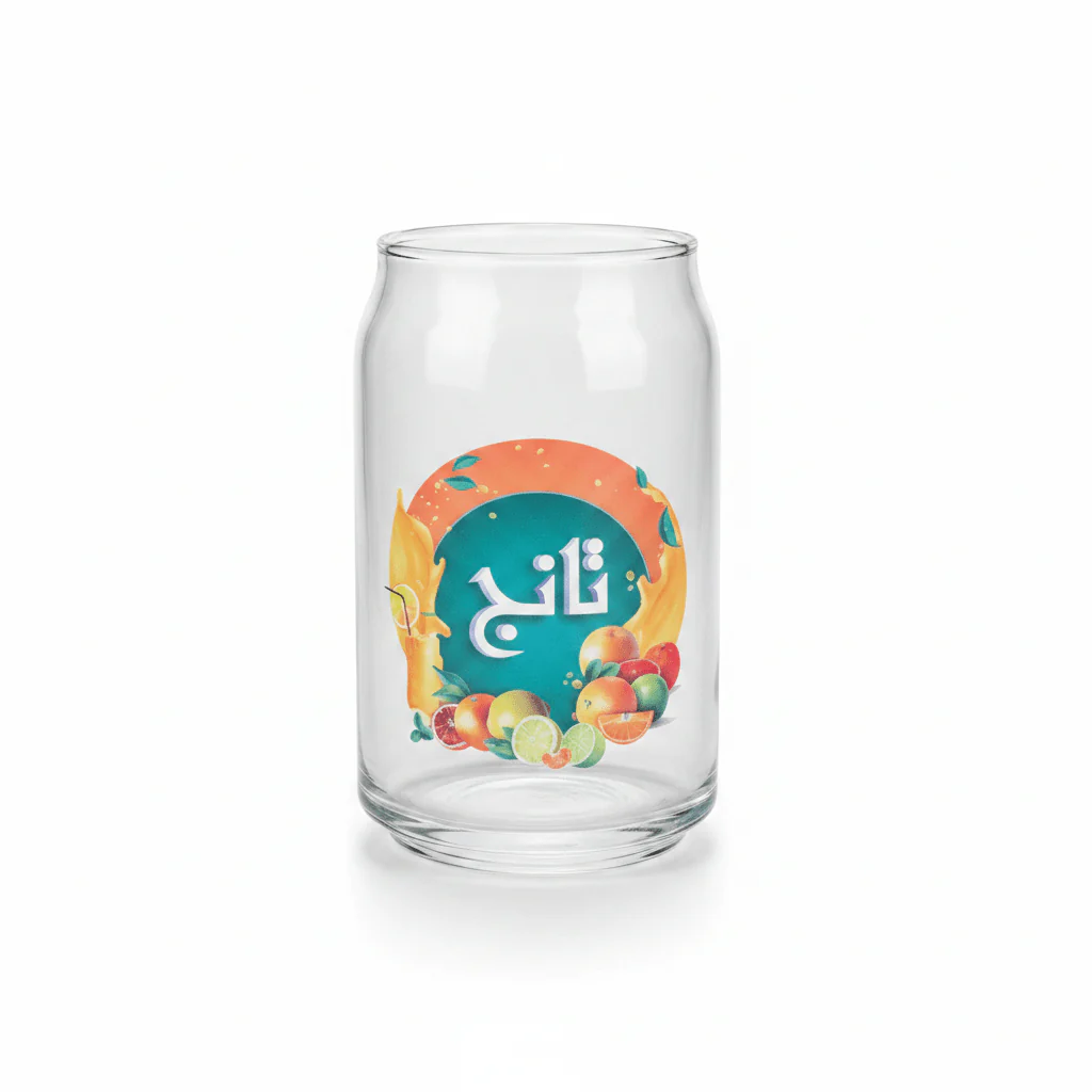 Glass Can Tumbler 400ml