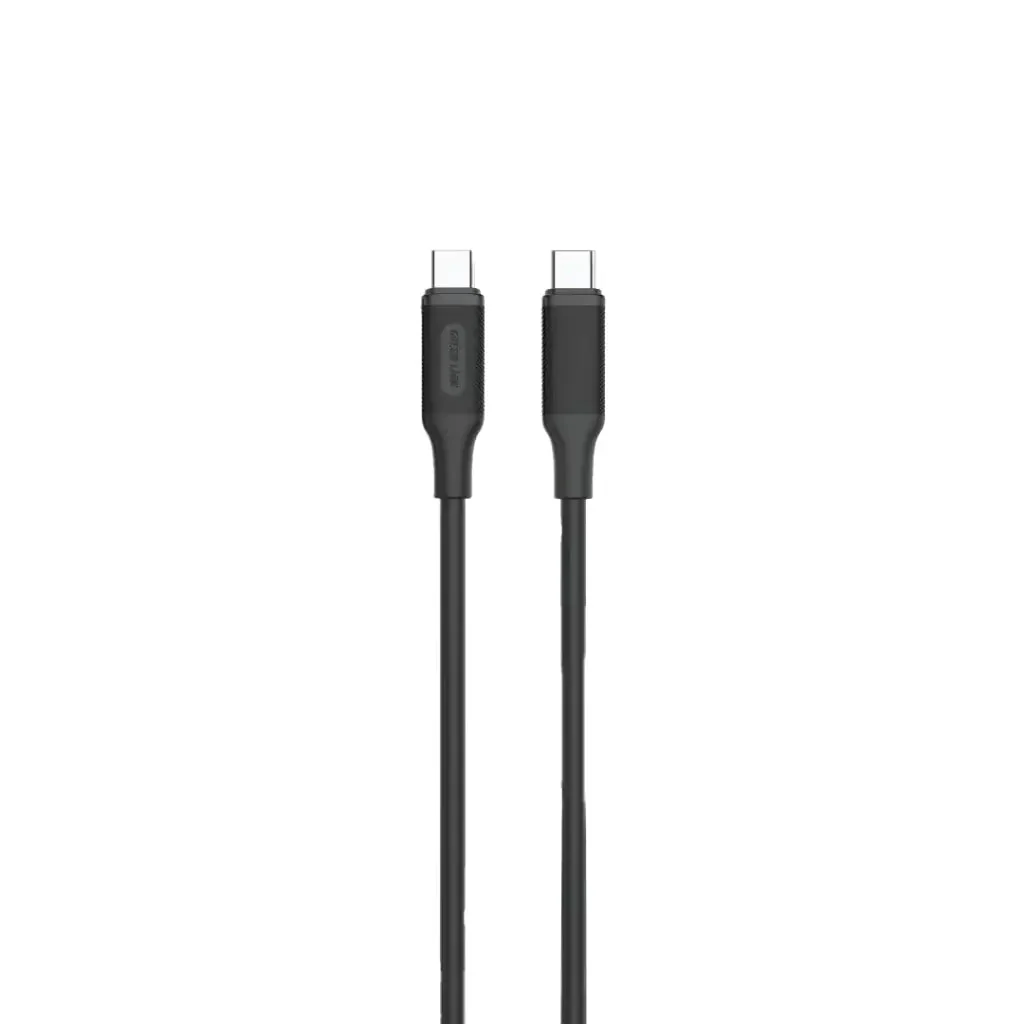 Green Lion 60W USB-C to USB-C PVC Cable 3M, 10000 Bends - Black