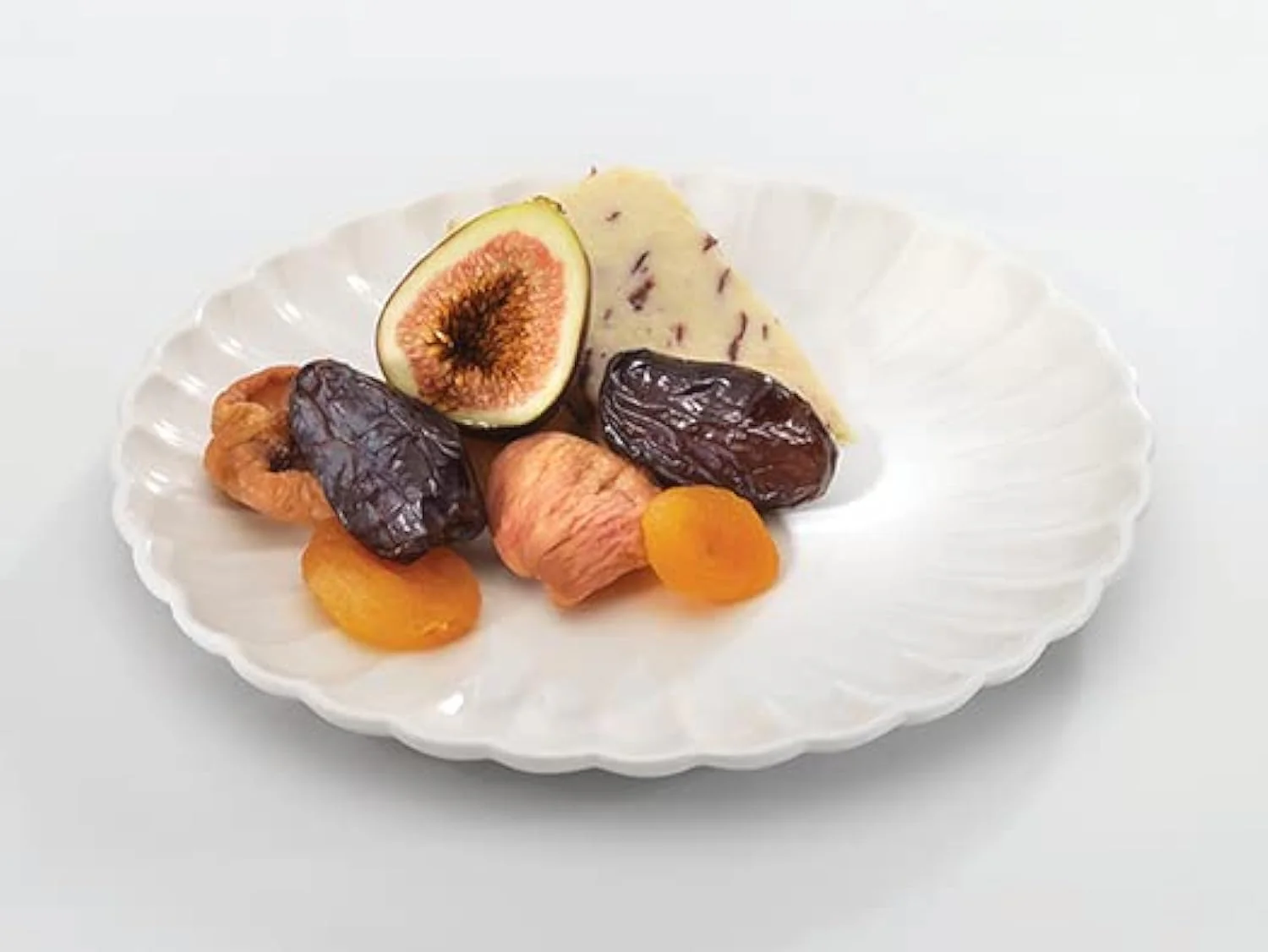 Symphony Elegant 20×1.75 cm White Ceramic Groove Tapas Plate