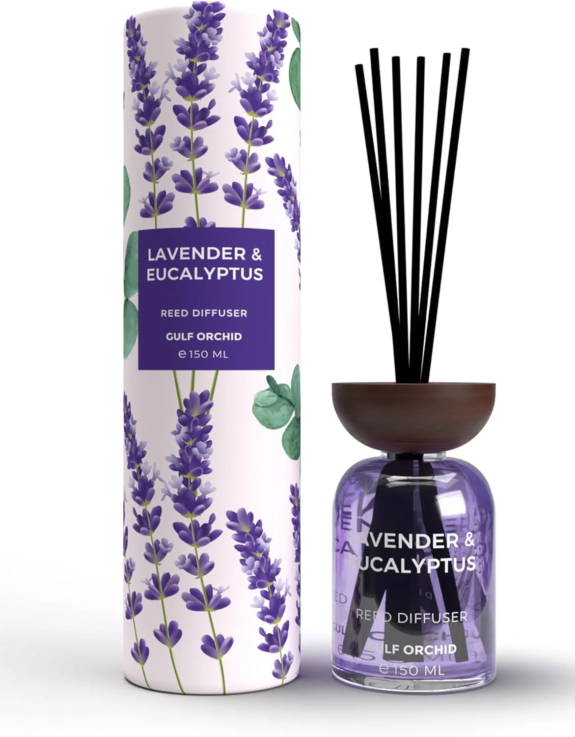 GULF ORCHID Reed Diffuser- Lavender & Eucalyptus 150ml