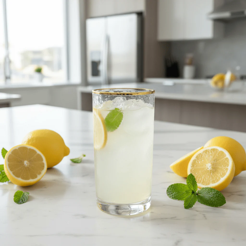 Hammered Glass Tumbler with Gold Rim | 350ml - Image 4