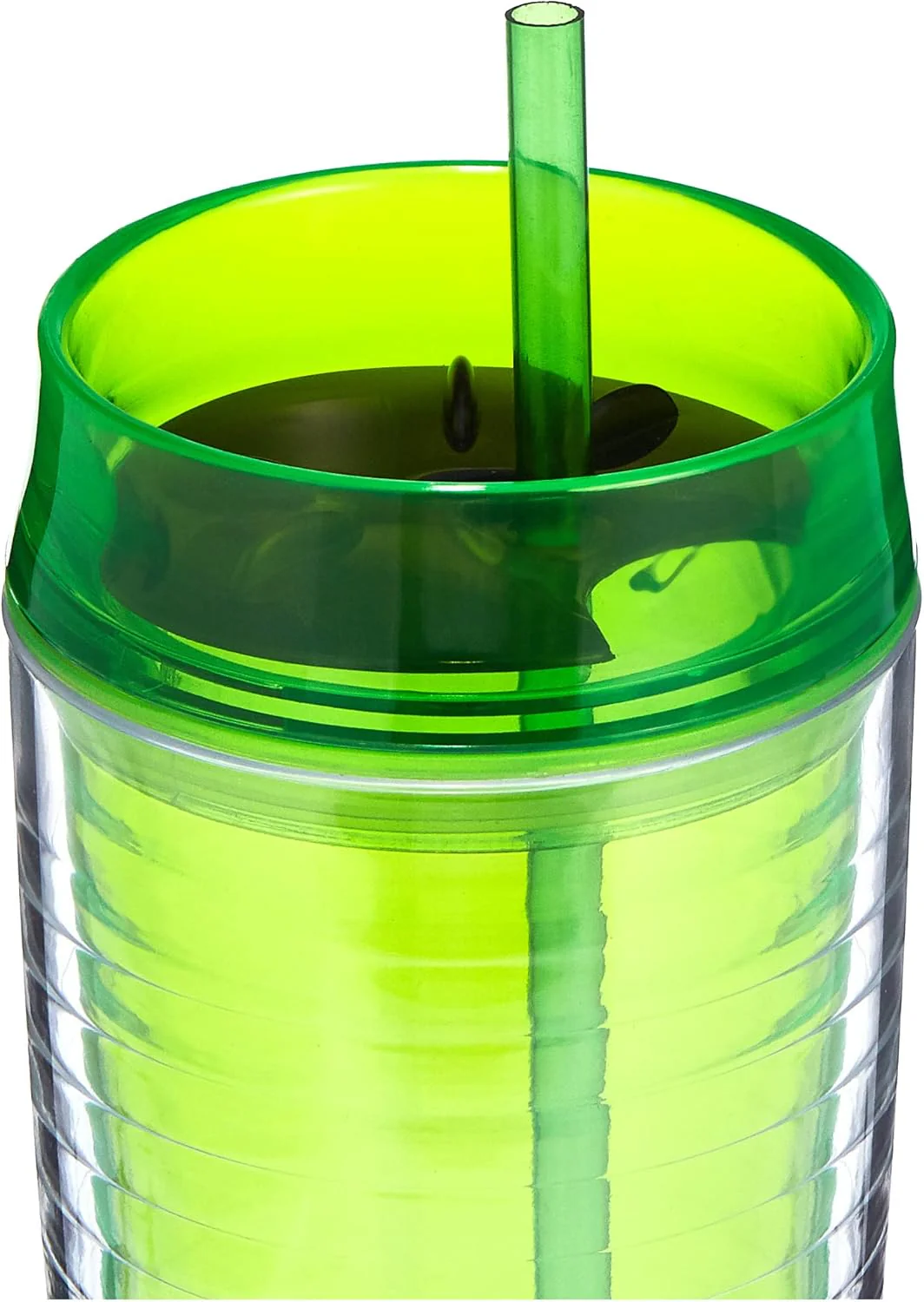 Harmony 2724623307466 600ml bottle with lid and straw - green - Image 2