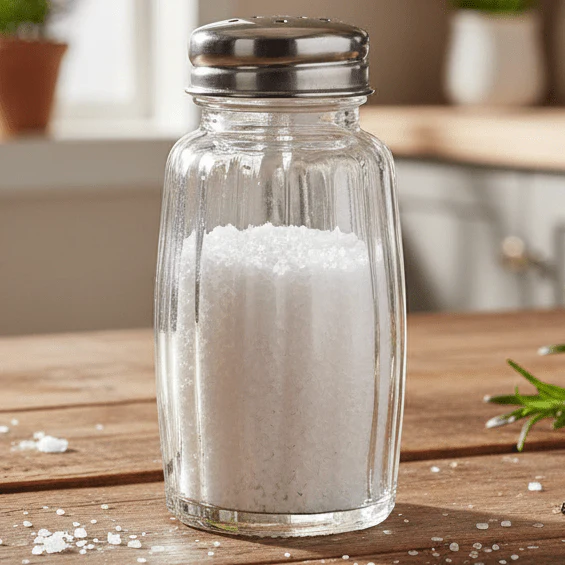 Harmony Salt & Pepper Shaker Set – 2 Pcs - Clear Glass with Stainless Steel Lid - Image 4