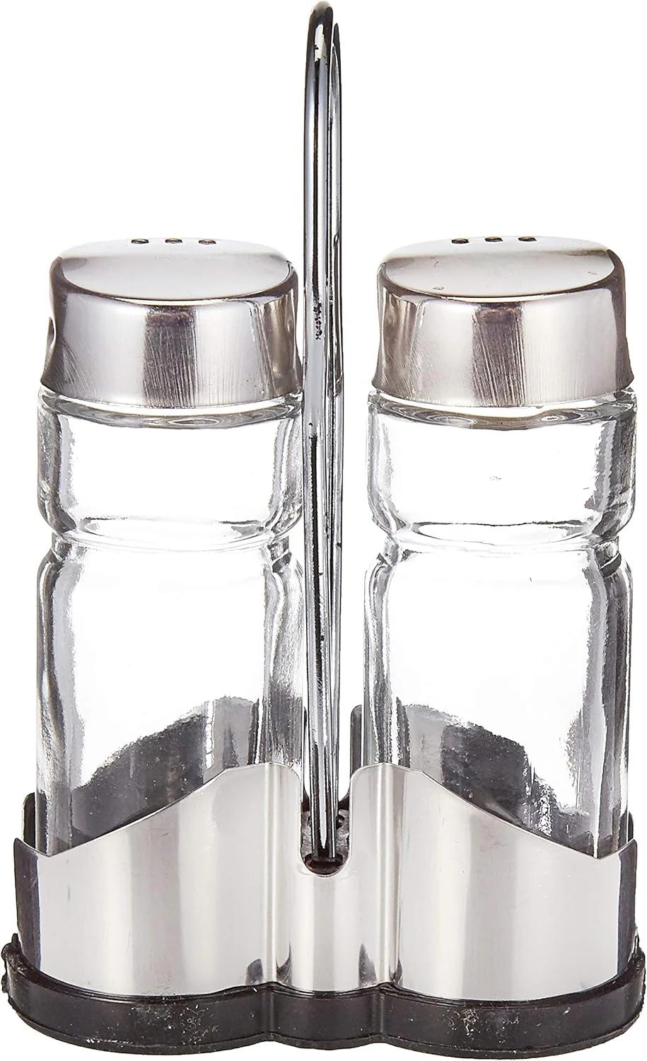 Harmony Table Top 2-Piece Salt & Pepper Set with Metal Rack