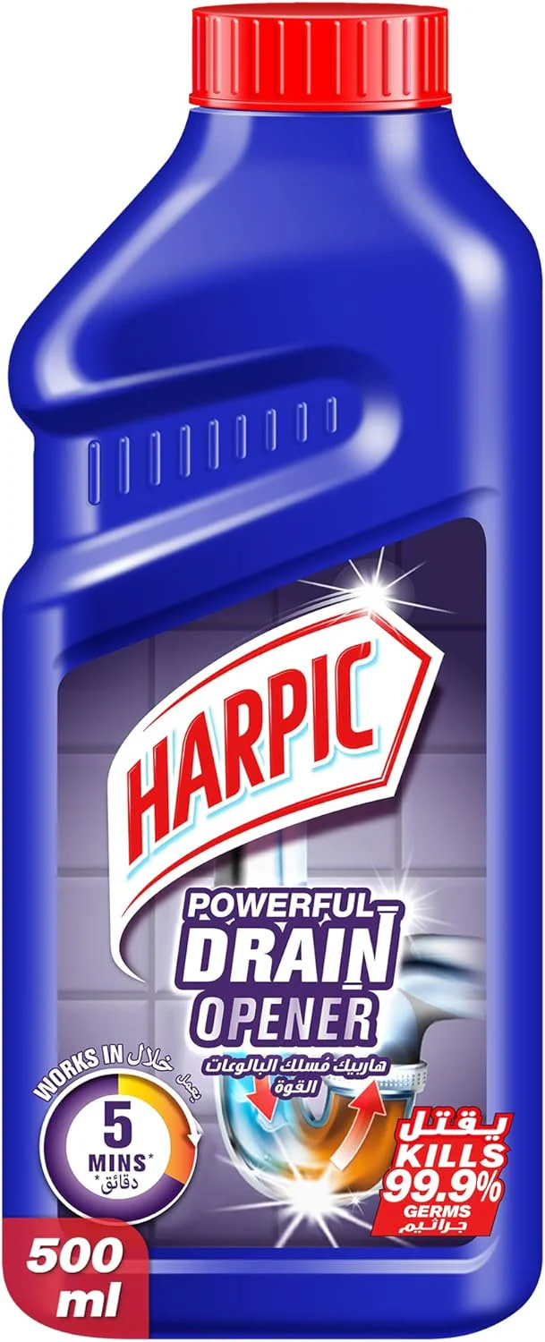 Harpic Powerful Drain Opener Cleaning Gel, 500 ml