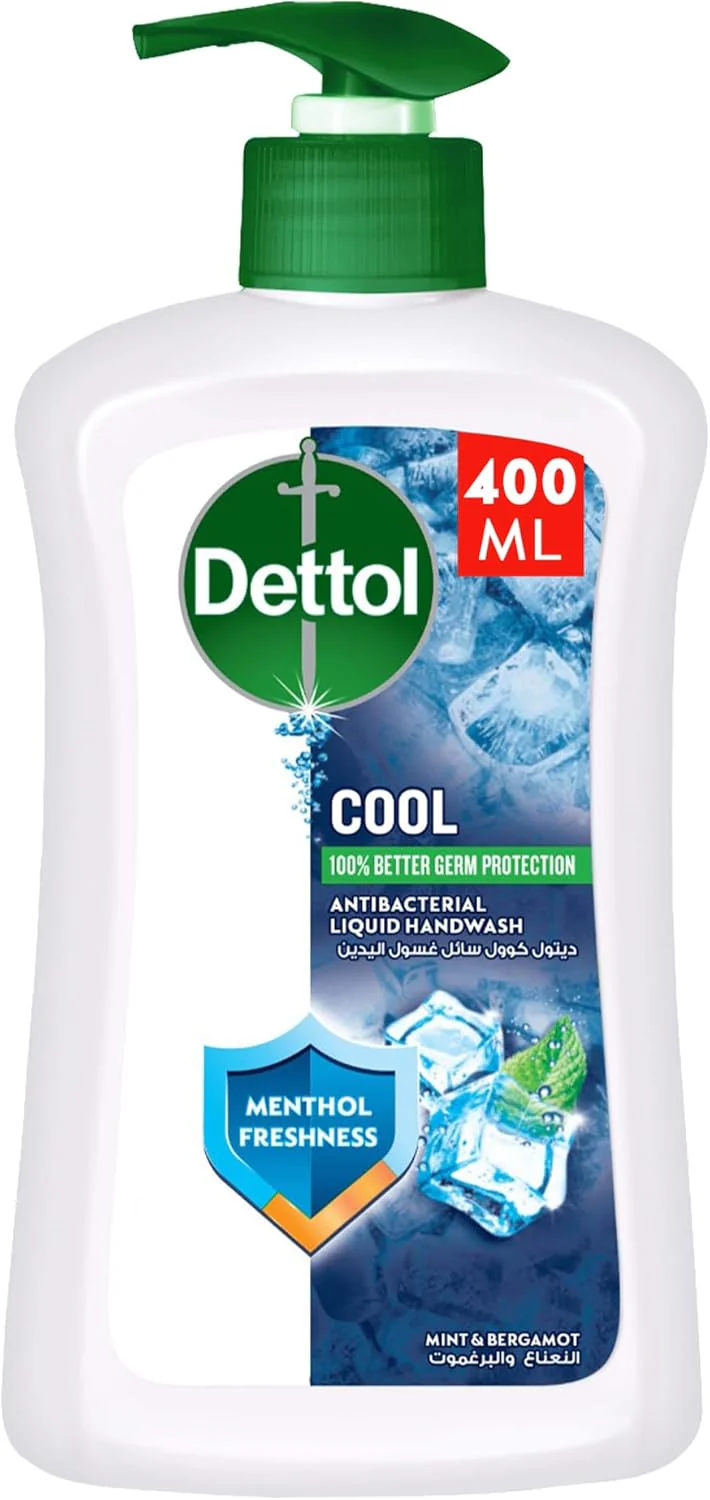 Dettol Cool Liquid Handwash Pump, Mint & Bergamot Scent, 400ml