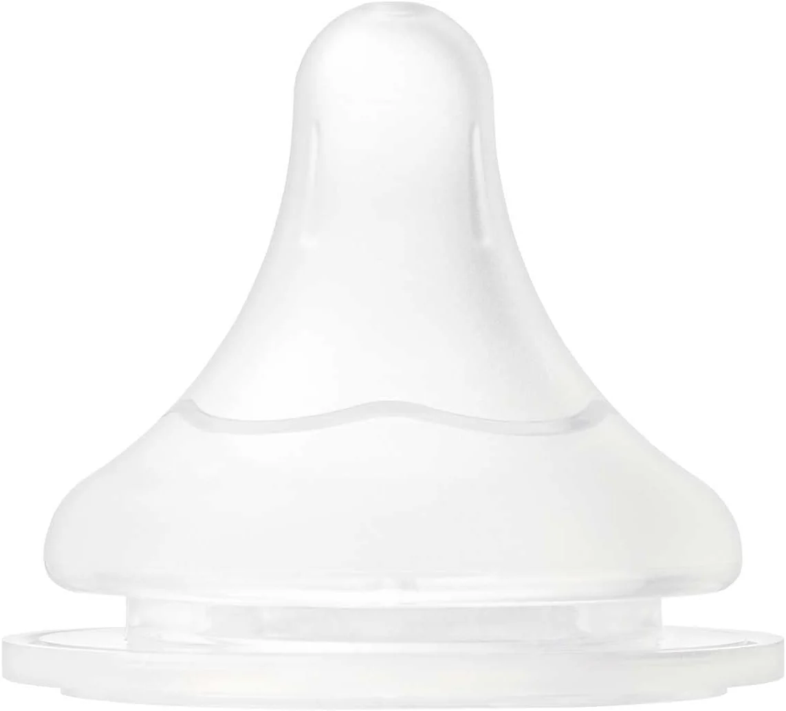 Pigeon Softouch Wide Neck Nipples, Round Hole, BPA and BPS Free, M Size, 3+ Months, 2 Piece - Image 2