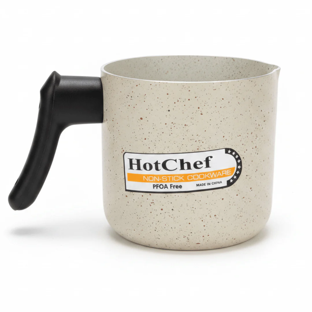HotChef Cream Non-Stick Granite Coated Coffee Warmer — 12cm |