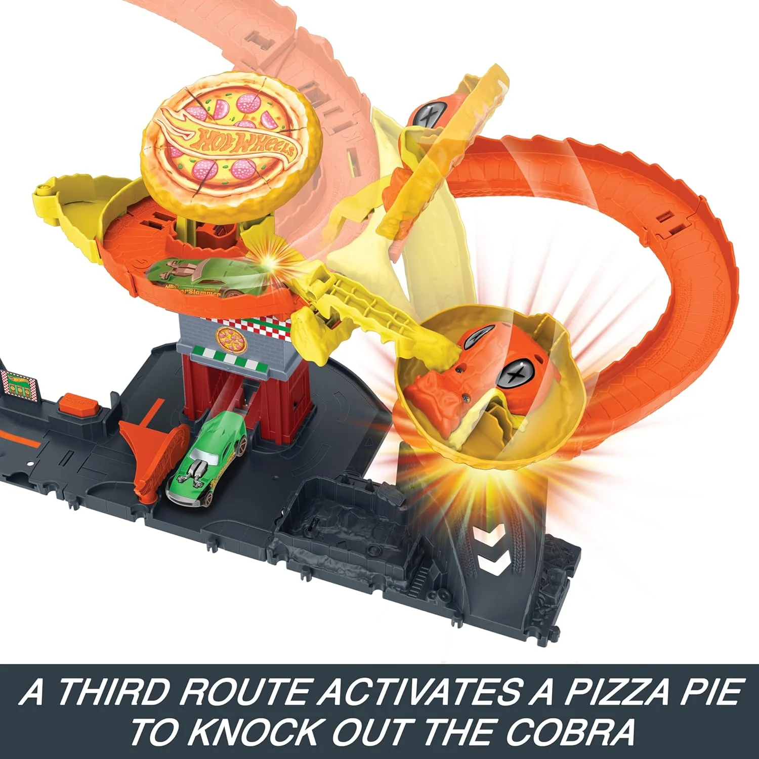 Hot Wheels Rex, Pizza Slam Cobra Attack, Connect-Expand-Create, HTN81 - Image 5