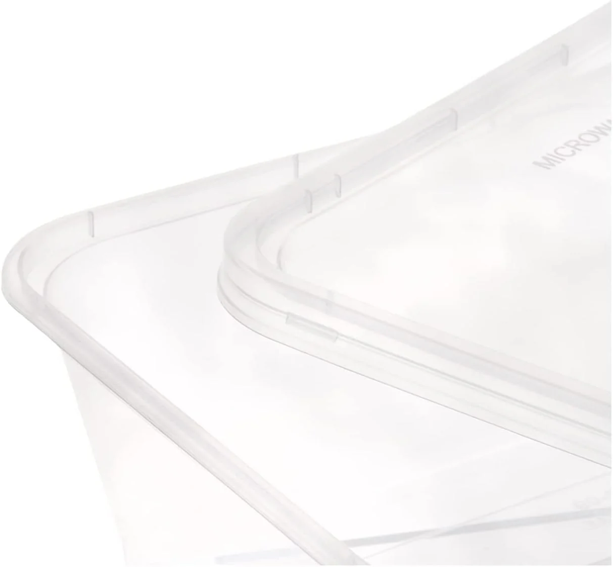 Hotpack 10pcs Rectangular Microwaveable Container with Lid 750ml - Image 3